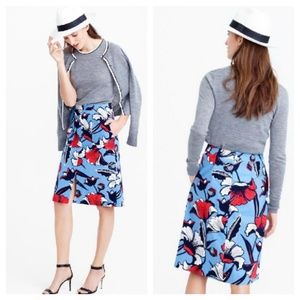 J crew front slit skirt